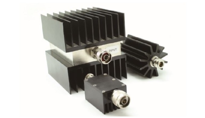 High power attenuators include a comprehensive range from 1 to 300 Watts with a large choice of conn...