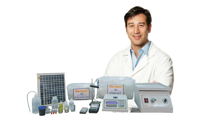 Harvesto Soil Testing Kit is an easy to use digital soil testing kit that can test 14 parameters of ...