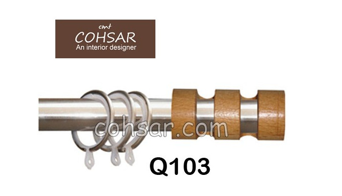 Wood steel curtain brackets and finials are made by assembling wooden and metal piece that gives a s...