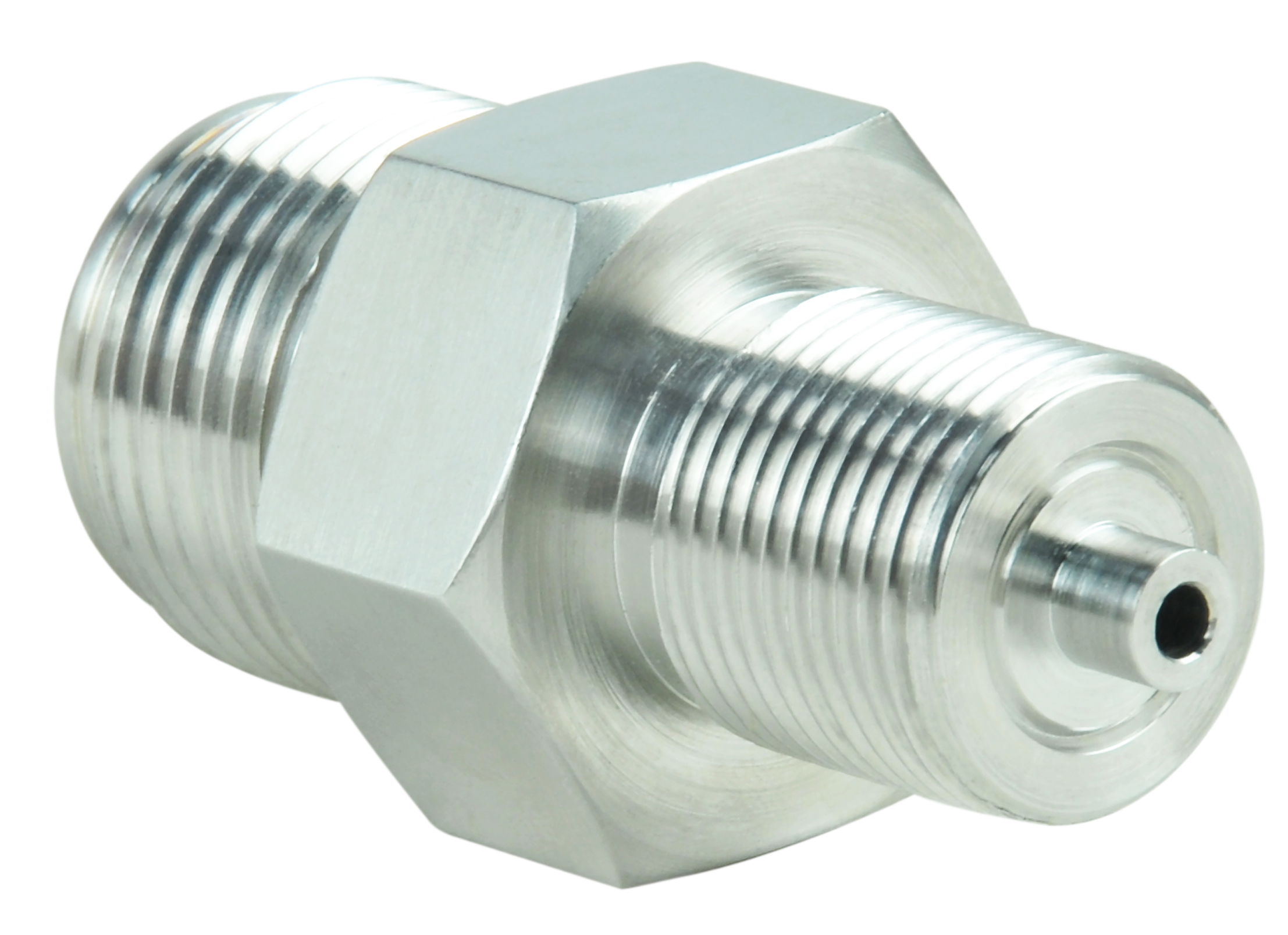 Weld standard pressure sensor element inside a fitting parts with thread. Help customer to easily mo...