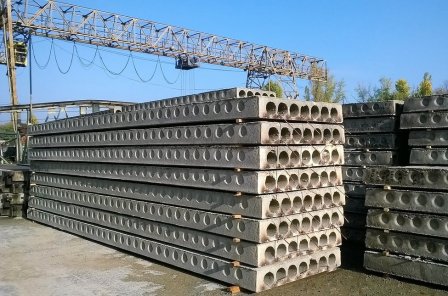 Многопустотные плиты перекрытия.