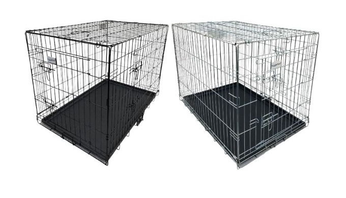 HugglePets Dog Cage with Plastic Tray HugglePets Dog Cage with Plastic Tray - Our higher quality pro...