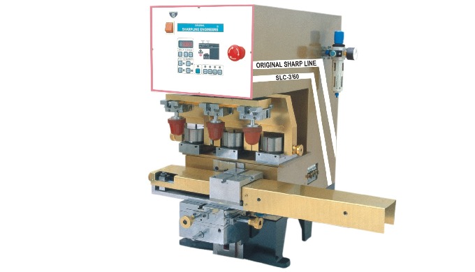 THREE COLOR PAD PRINTING MACHINE 