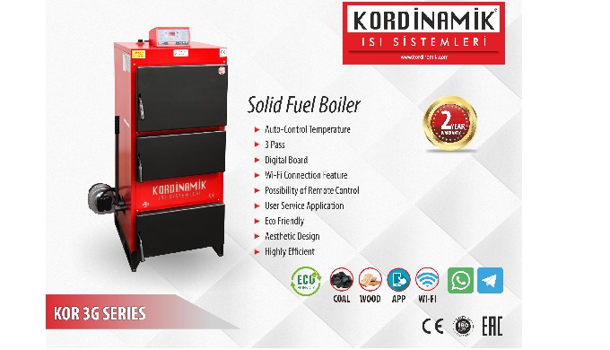 Kordinamik KOR 3G Heating Boiler offers several advantages: High Efficiency: The 3-pass design ensur...