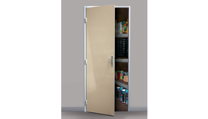Blocs-portes de service isolante Athen'Iso: • Porte à recouvrement 4 côtés • Huisserie métal doublag...