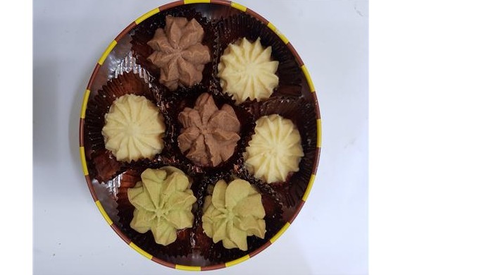 100% organic Butter Cookie gift set in tin case