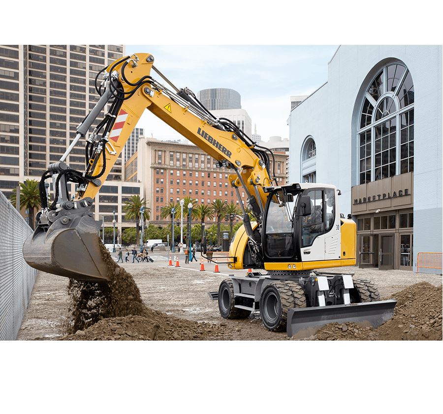 Pelle sur pneus Liebherr A 913 Compact