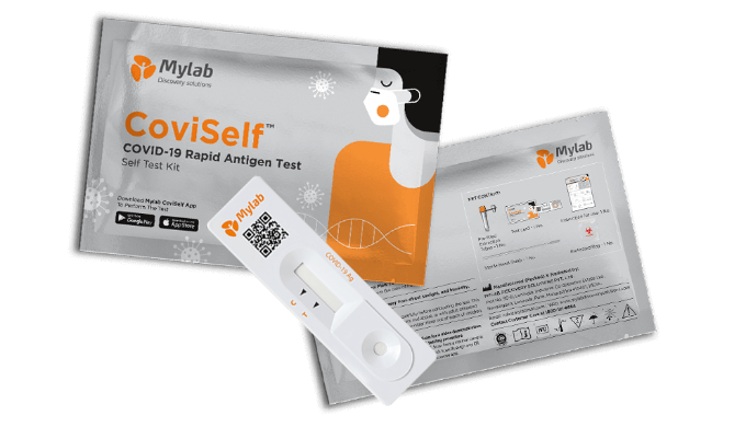 Mylab CoviSelf COVID-19 Rapid Antigen Self Test Kit approved by Indian Council of Medical Research a...