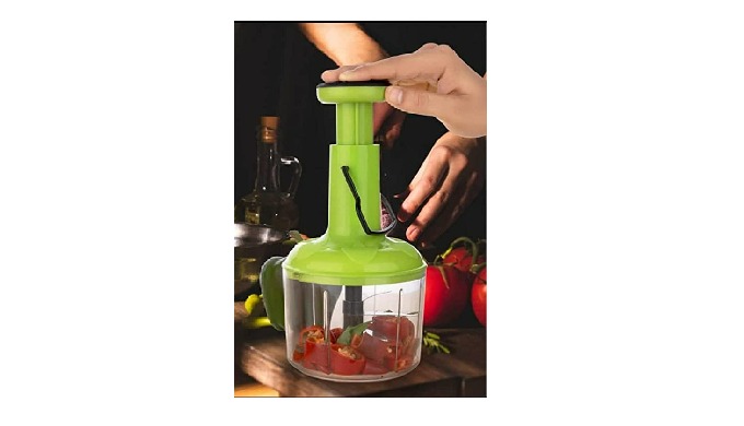 Vegetable push chopper vegetable food chopper cutter-heavy duty mini food processor small vegetable ...
