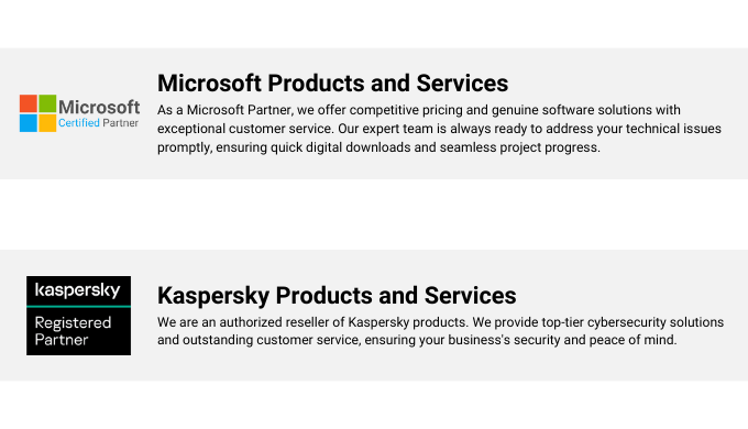 To give some background, we are Microsoft partners and resellers of Kaspersky antivirus programs. We...