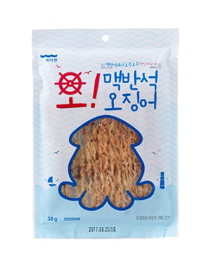 Dried & seasoned  dried squid and filefish fillet