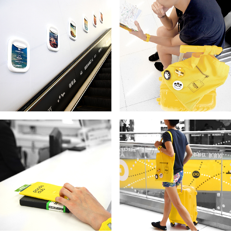 • Brand Identity Revamp (Logo, Color Tone, etc) • Character Creation - Panda Tour Guide • In-mall De...