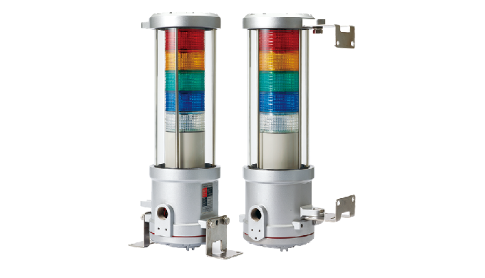 Explosion proof LED signal tower light with built-in buzzer for use in zone 1, 2, 21 and 22 Excellen...