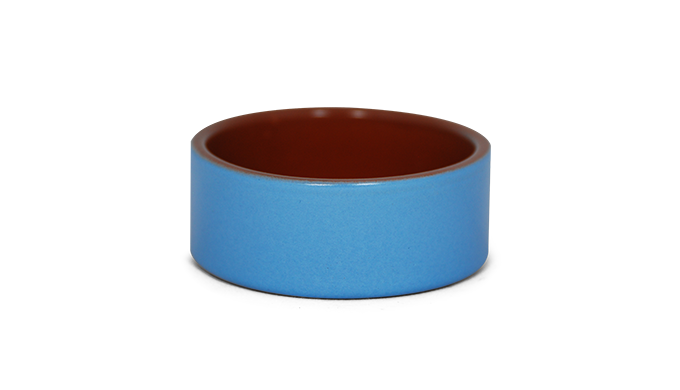Mini cazuelita de 7,5cm de color azul cielo para presentar productos alimentarios de forma individua...