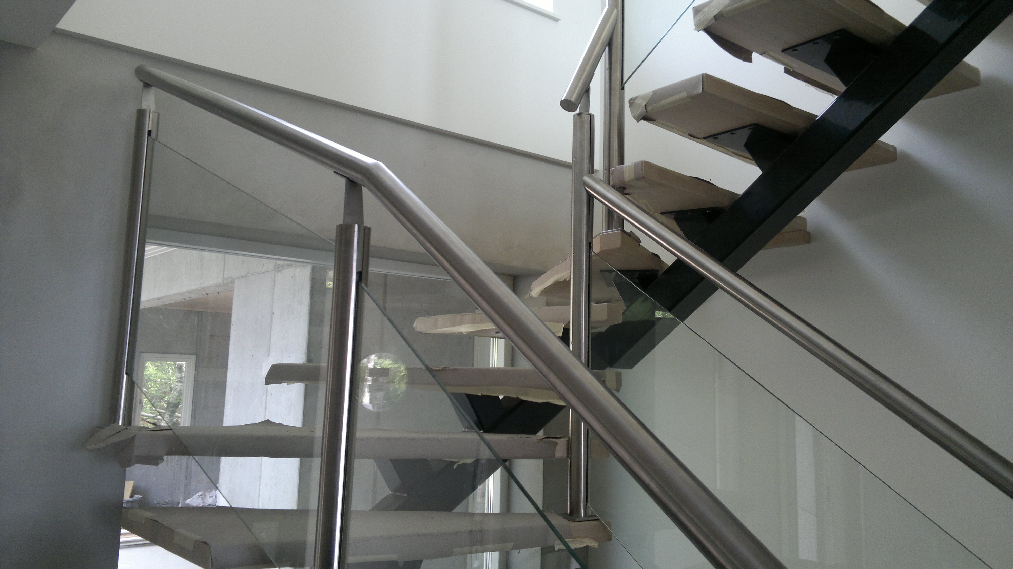 This internal balustrade was designed and installed despite challenging angles of the staircase. The...