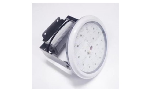 LED light source is used as a projection light for high brightness in a certain range using a reflec...