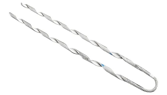 Preformed Guy Grip is designed for the dead-ending and tensioning of guy wi...