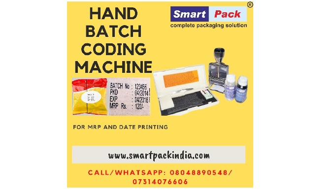 Hand Batch Coding Machine Mrp and Date Printing Call:- 0731-4076606 / 7089062266 Website :- www.smar...