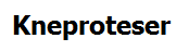 Vi tilbyr både totalproteser og revisjonsproteser.