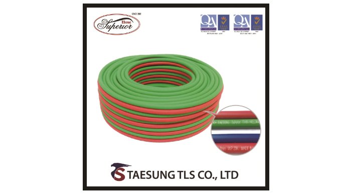 TAESUNG TLS CO.,LTD PVC TWIN WELDING HOSE - made in korea l APPLICATION l -Gas welding hose that sup...