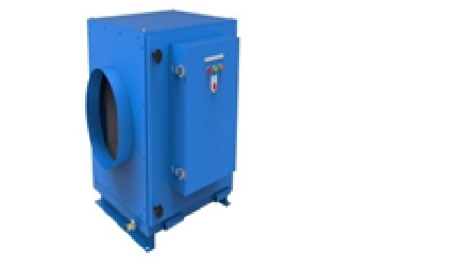 This electronic dust collector is installed and used for cleaning the air in places where smoke or o...