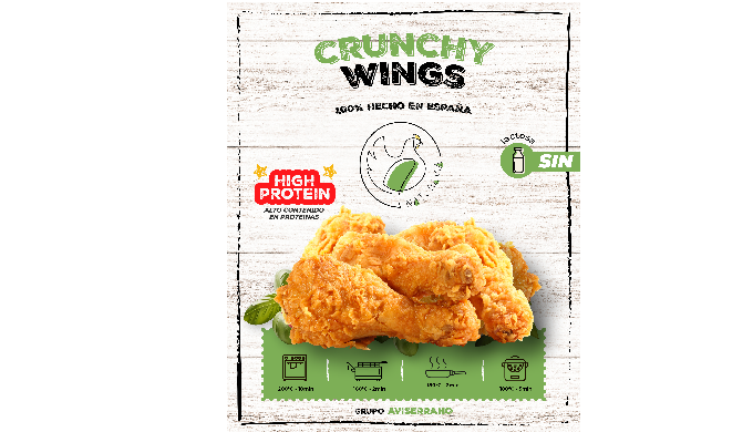 Alas de pollo crujientes IQF