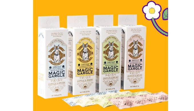 3 Seconds Magic Gargle is not liquid gargle but solid gargle. Finish brushing your teeth with just o...