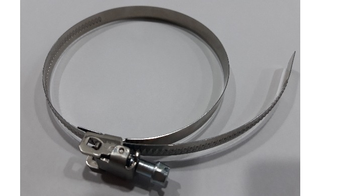 This clamp uses to connect between hose and spiral pipe.