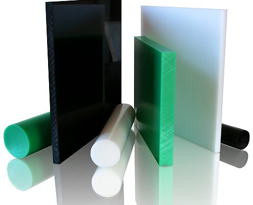 Schnell und einfach Stababschnitte aus PE 1000 UHMW in natur, schwarz oder grün im Online Shop beste...