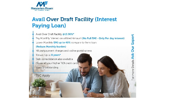Type of Services we offer: Moratorium Finserv offer Secured as well as Unsecured loans to Retails se...