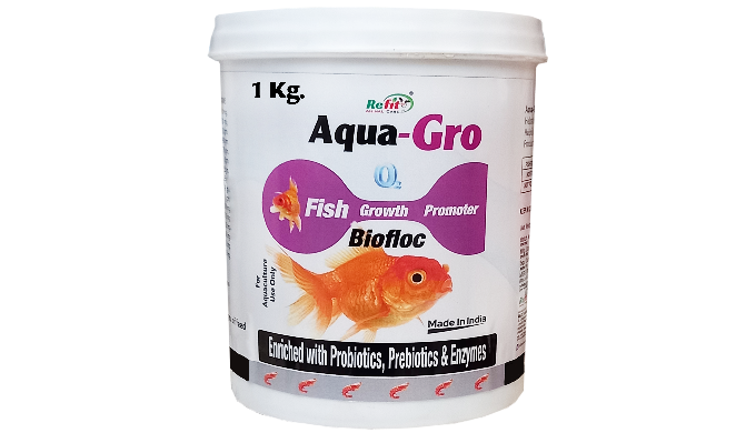 Available in 500 gms 1 Kg Fish Growth Promoter Enriched with Prebiotics, Probiotics, Enzymes as Cell...