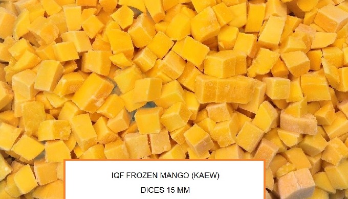 Frozen mango Cat Chu/Taiwan/Kaew half-cut, dice