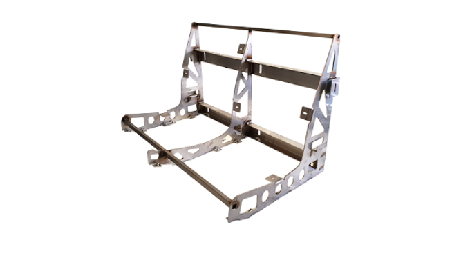 SEAT STRUCTURES FOR TRAINS Different seat structures for trains. Made of tube and sheet.