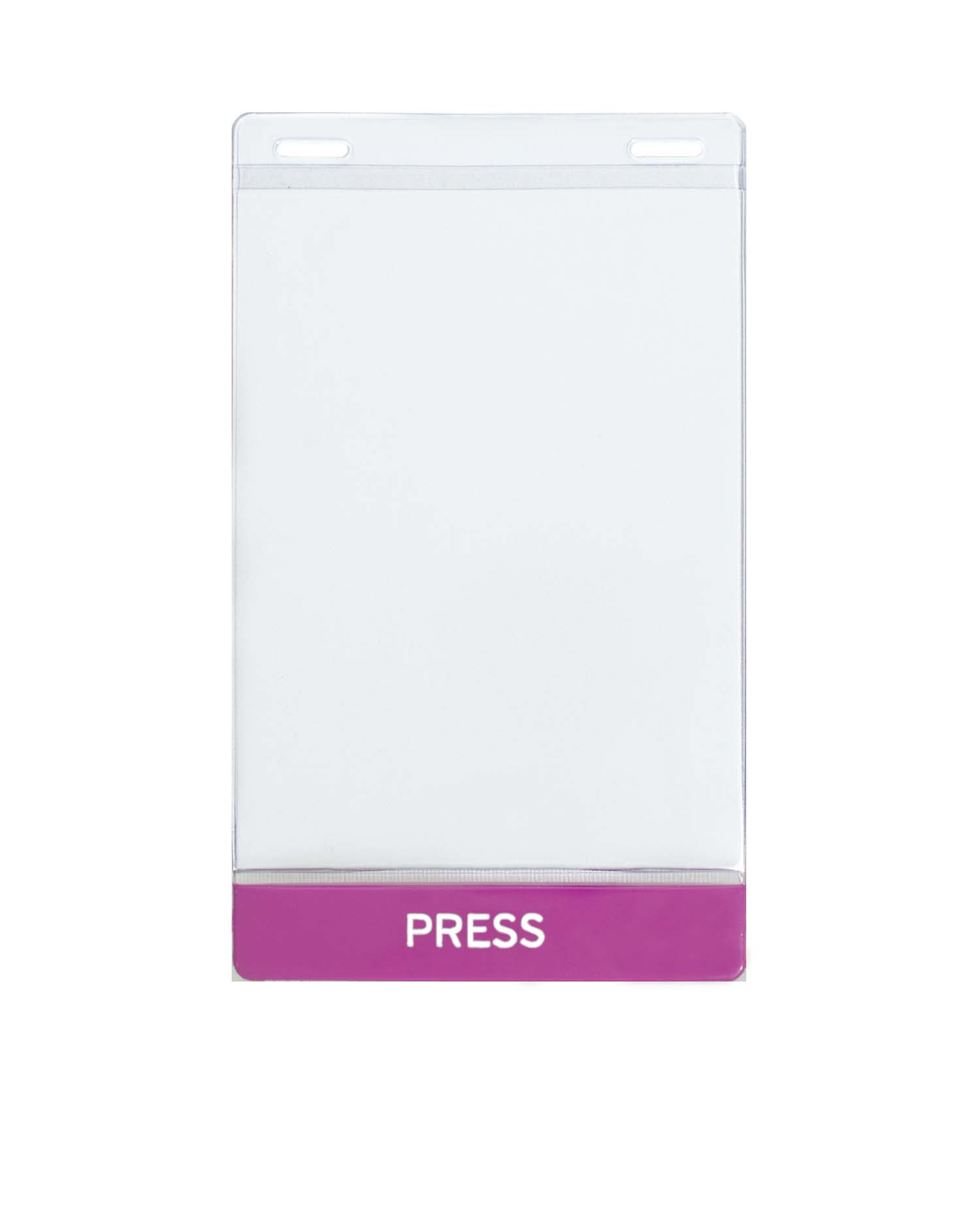 4-1/2 x 7-3/4 Badge Holder with 1 bar sealed color bar