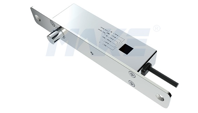 Name MK231 Electronic Bolt Lock Material Zinc alloy housing and brass cylinder Finished chrome
