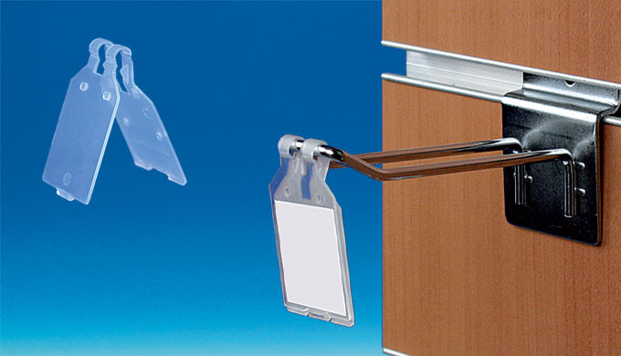 Fond transparent - Pour broche double en métal ou plastique