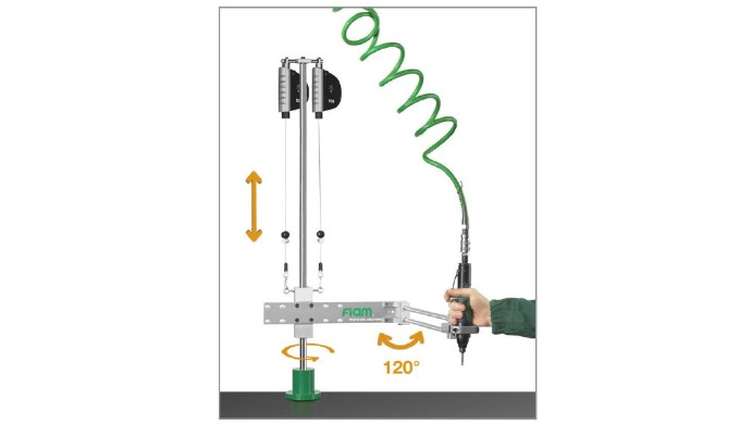 Lateral extension up to 730 mm - ”Flag” opening from 0 to 120°. Possibility of arranging the arm bot...