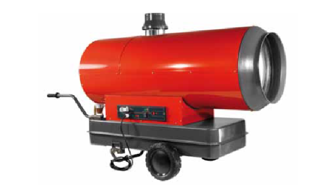 KRS VULCANO 50 GENERATORE D'ARIA CALDA PORTATILE A GASOLIO INDIRETTO 50 kW, 41.280 Kcal/h, 165.486 BTU/h