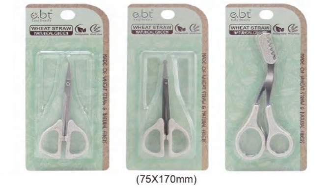 A hygienic tool set made with eco-friendly wheat straw material. Suitable for nail care, exfoliation...