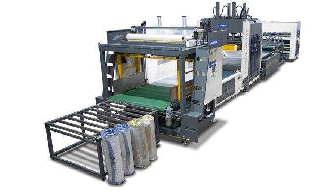 The Automatic Sofa & Foam Compression Roll Packing Machine is designed ...