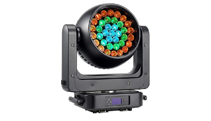The LEDWash 3725 use 37x25W RGBW LED multichip. With a zoom range of 10°to 60°, it provides the mid-...