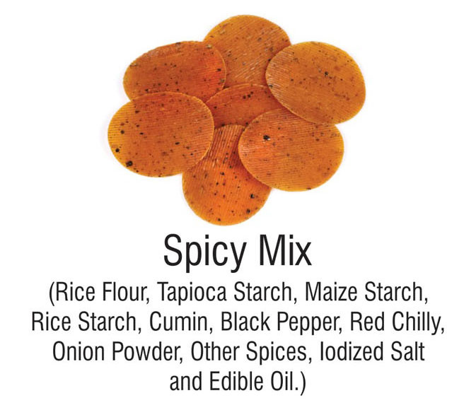 Masala Based Single Layered Papad ( Snacks Pellets)