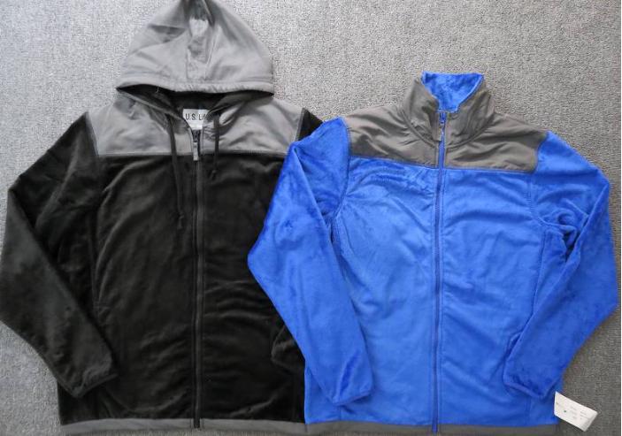 Readymade garment stock lot offer, 66,894pcs Men's&Ladies double-faced pile track sportswear TC1...
