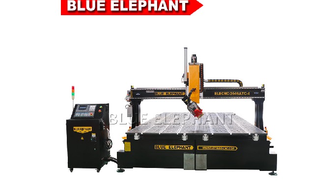 Blue Elephant 2646 Auto Tool Change Woodworking Cnc Router For