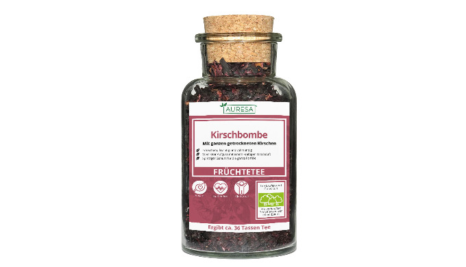 Ein fantastischer Früchtetee mit einem Kirschanteil von 15%. Der Tee schmeckt sowohl Erwachsenen als...