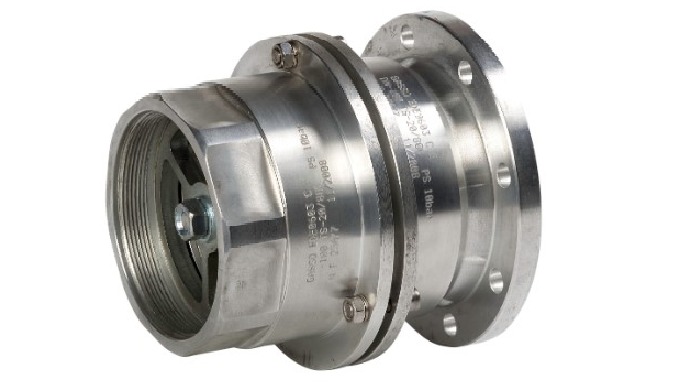 Acople de seguridad para mangueras industriales Breakaway.