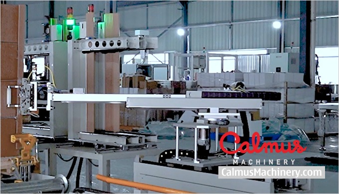 Pallet Strapping Machine with Corner Board Applicators This pallet strapper is equipped with four co...