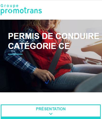 DESCRIPTIF Le permis de conduire de catégorie CE autorise la conduite des v...