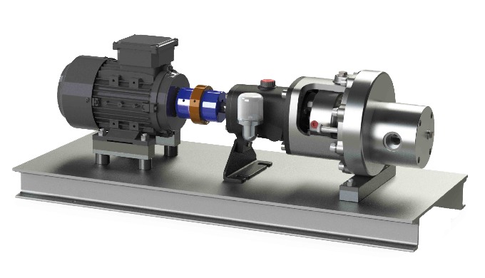 Bomba de engranajes proceso quimico inoxidable