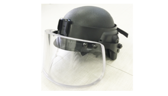 #Product Description PASGT-type ballistic helmet with visor configuration, ...